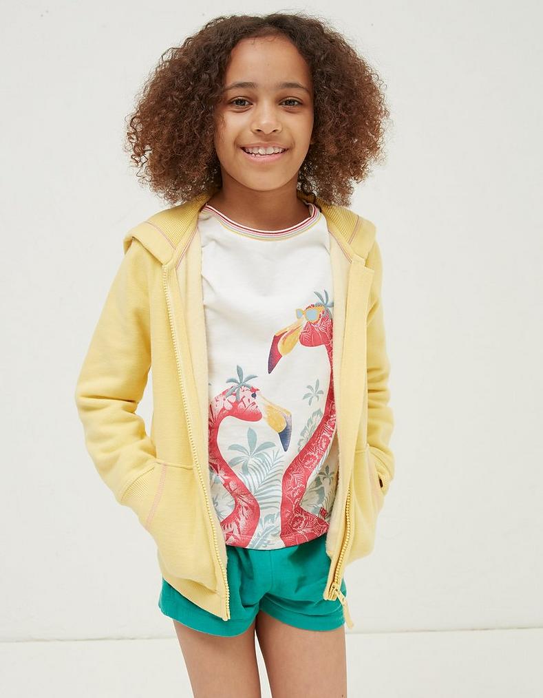 Palm Graphic Zip Through Hoodie