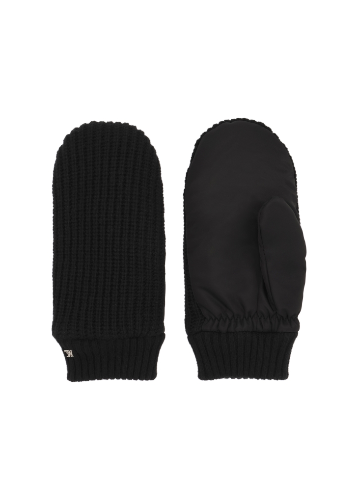 Men's wool blend mittens