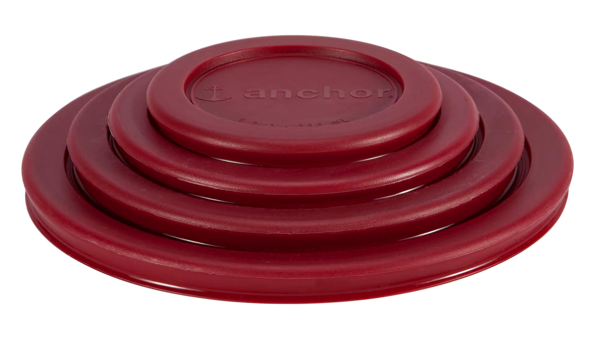 Anchor Hocking Plastic Lid Set, Red, Assorted Sizes, 4-pc