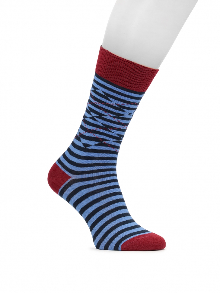 Blue striped socks