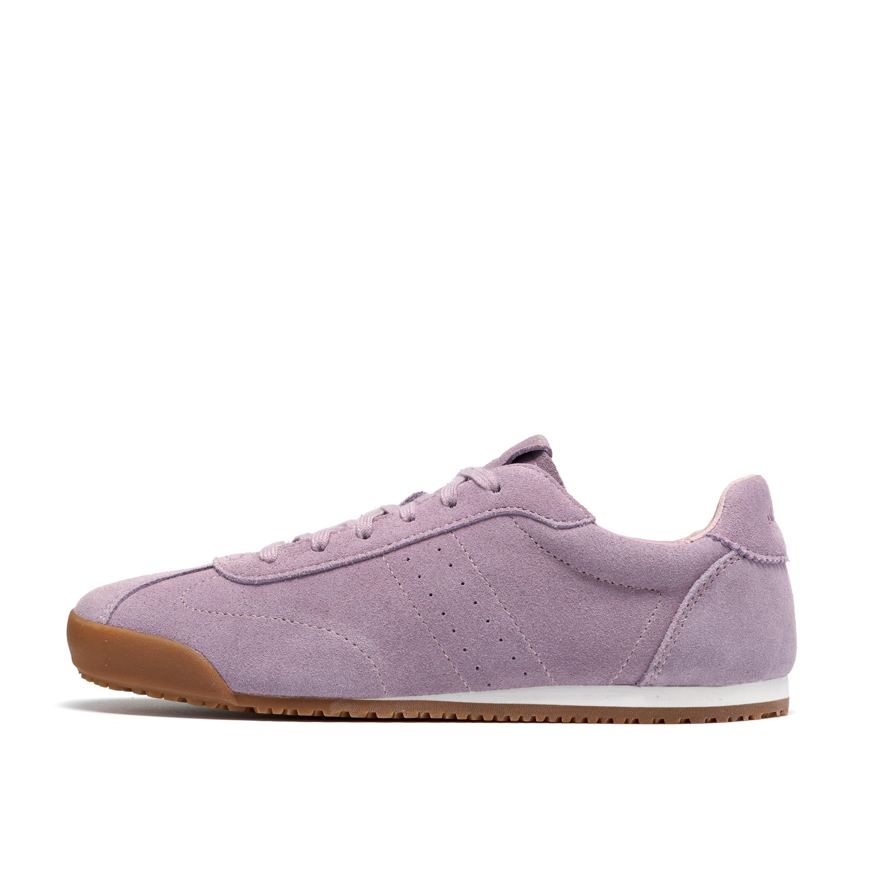 Clarks Moritz Lo Mauve Suede Trainers