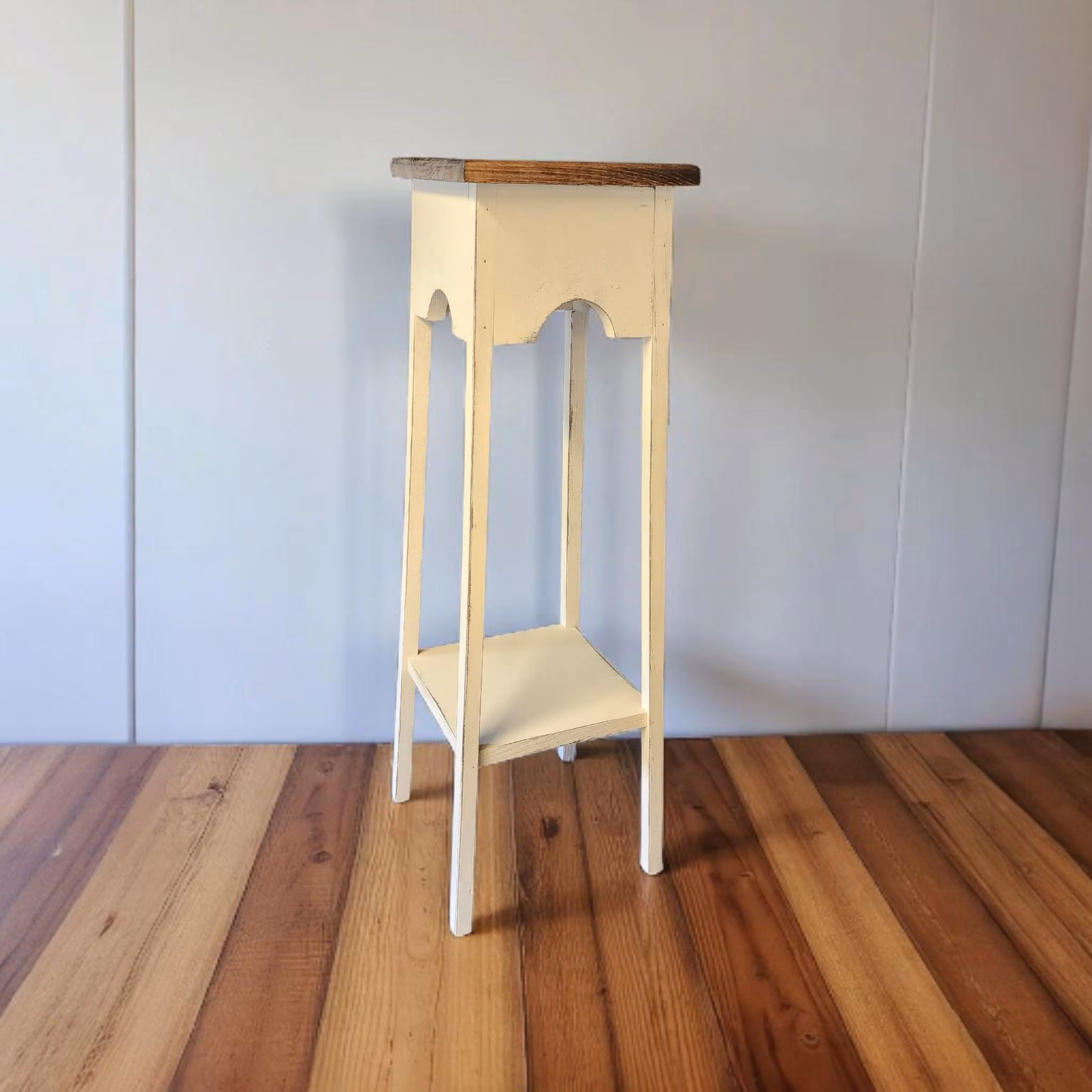 Rustic Plant Stand: Indoor Holder, Primitive Table, Versatile Home Decor Accent