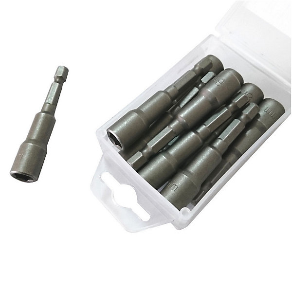 10 Embouts Douilles Magnétiques 8x65mm x Q.6,35 mm (1/4