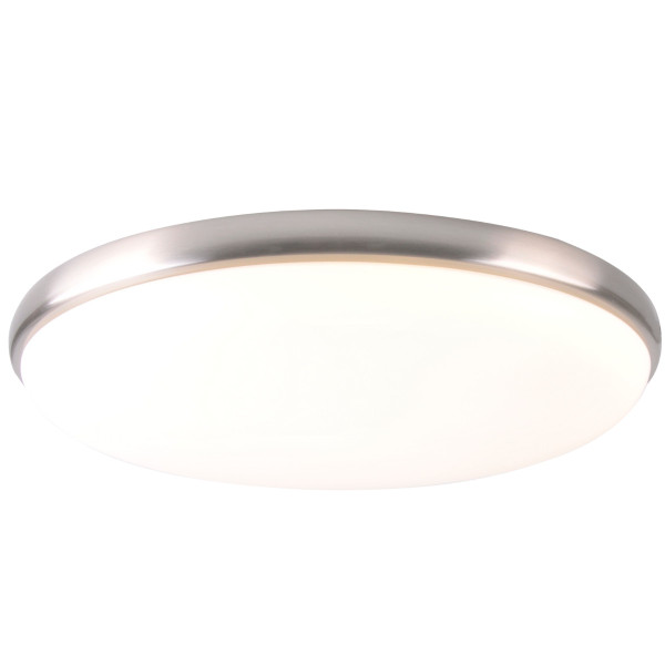 Plafon METIS okrągły biały chromowany LED 1x18W 30cm 1200lm IP20 Polux
