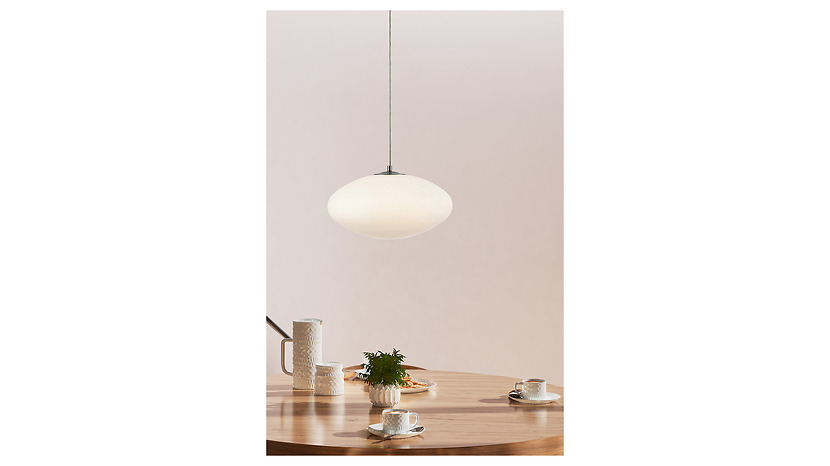 Lampa wisząca Locus metalowa biało-srebrna