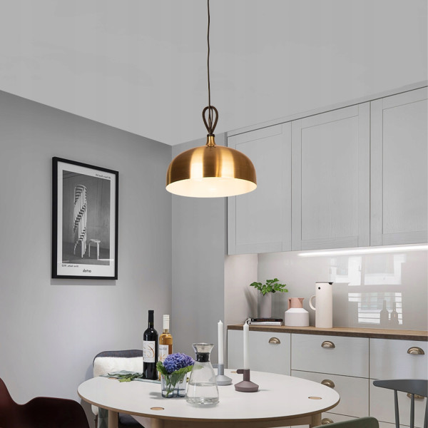 Lampa Sufitowa Wisząca Do Salon Jadalni Złota
