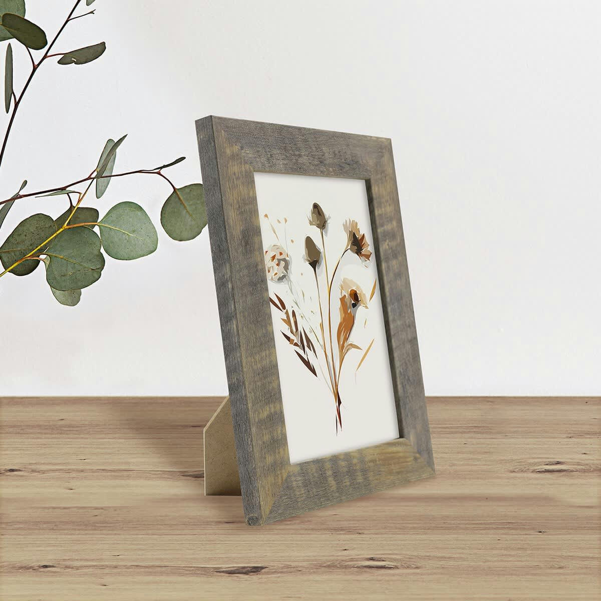 ALIZEE - Cadre photo brun 10x15 cm résine recyclée