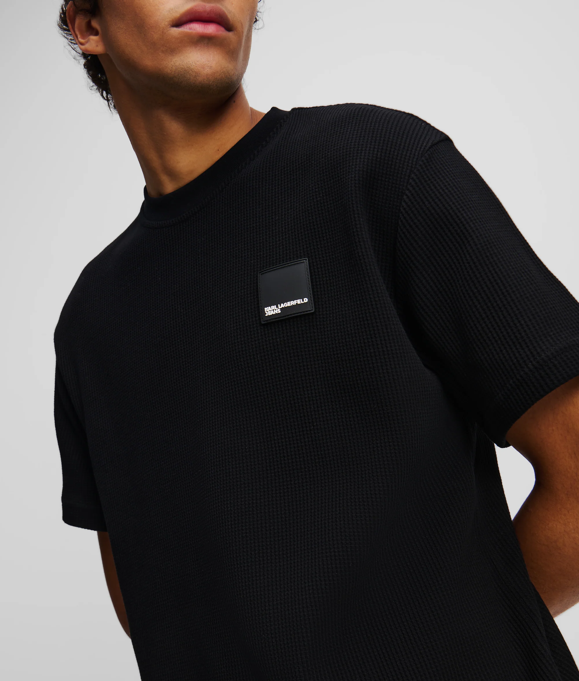 T-shirt à texture gaufrée