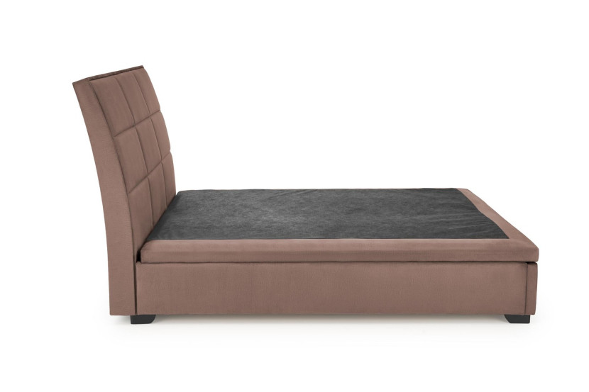 Łóżko CONTINENTAL 2 VELVET 160x200 beżowe bez szuflady/bez materaca