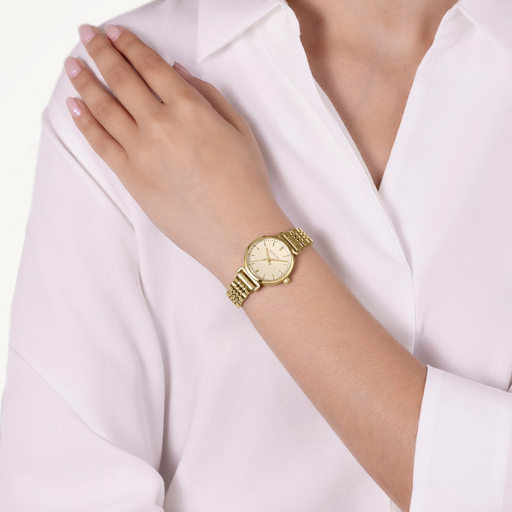 Roman Crescent - T-Bar Bracelet Watch