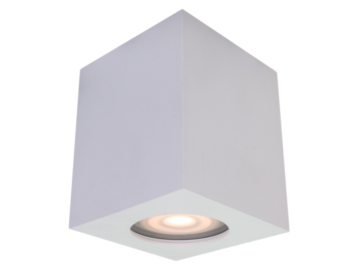 Lampa natynkowa Fabrycio stalowa biała