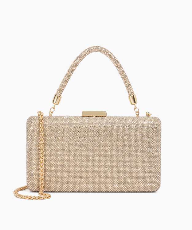 Beaut Gold - Diamante Handle Evening Bag