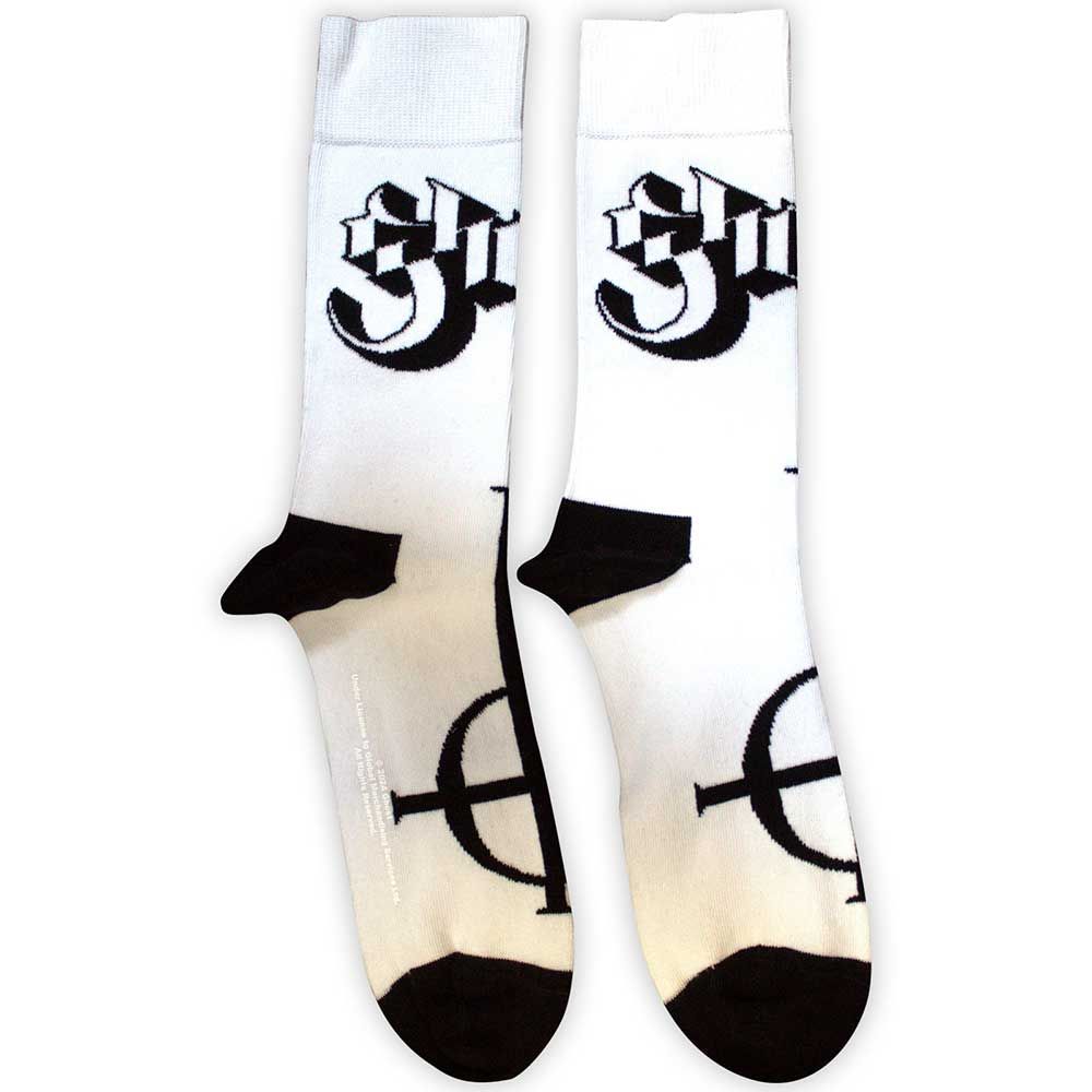 Ghost Symbol Band Logo Mono Ankle Socks