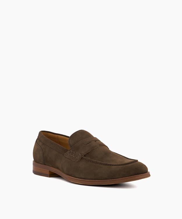 Sulli Brown - Wide Fit Penny Loafers