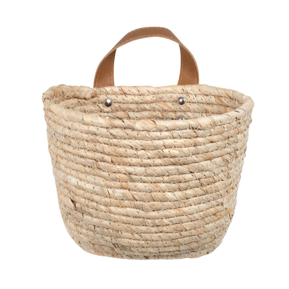 - Panier à poignée en fibre végétale