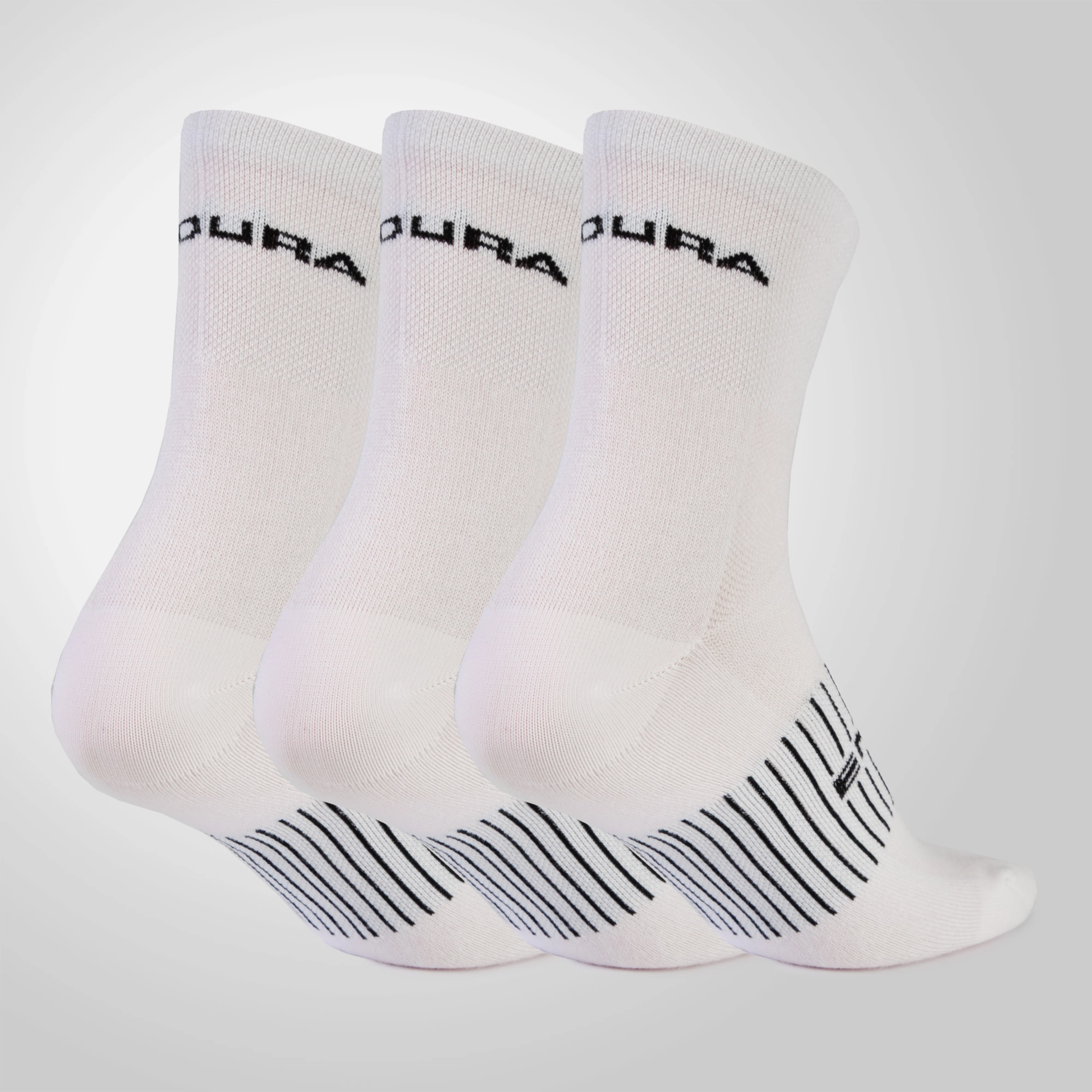 Coolmax® Race 3-Pack Socks - Mixed White