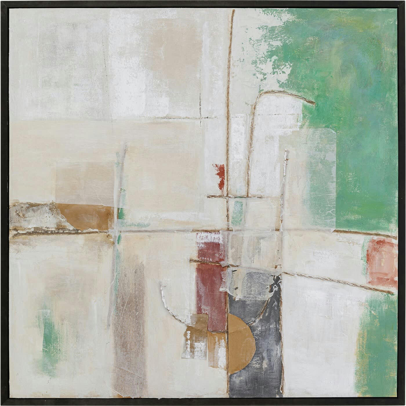 DUST - Peinture Frame Dust verte 120x120cm Kare Design