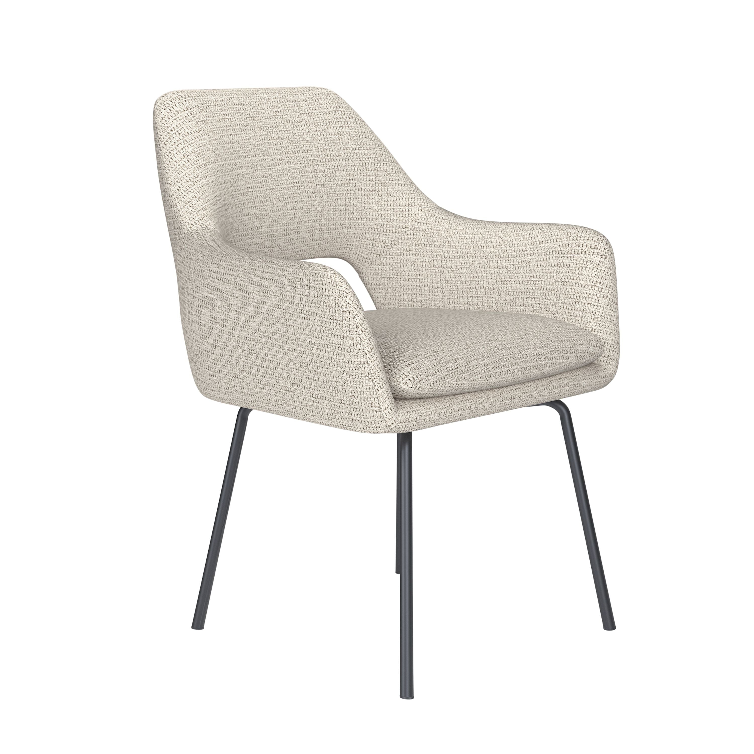 Housecraft Living Mos Eetkamerstoel Metaal Off-White - Beige