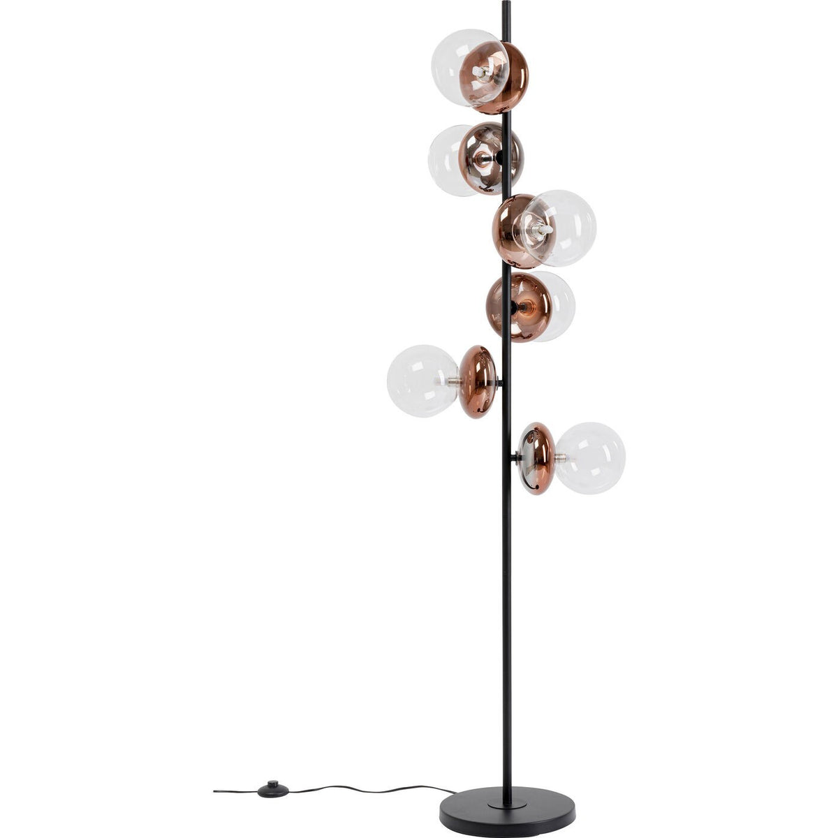 Kare Design Vloerlamp Double Bubble 165cm koper