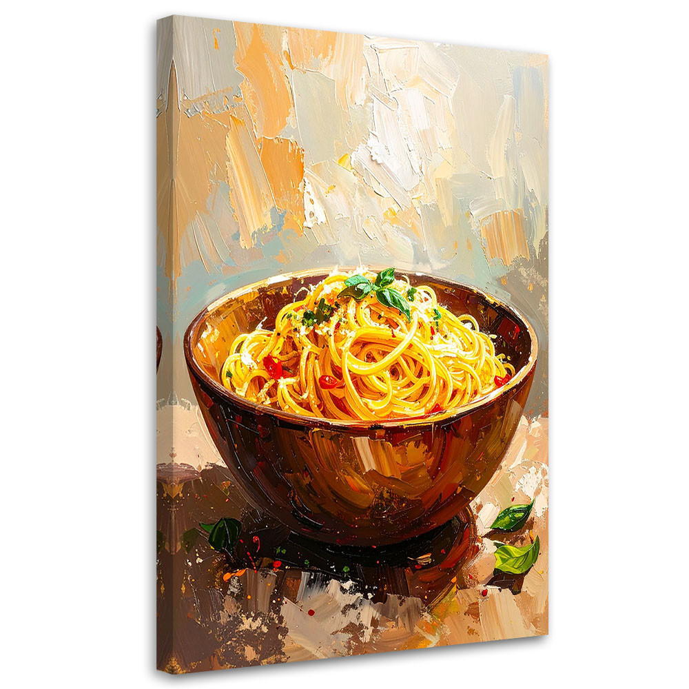 Obraz do kuchni baru jadalni, Spaghetti Makaron 20x30