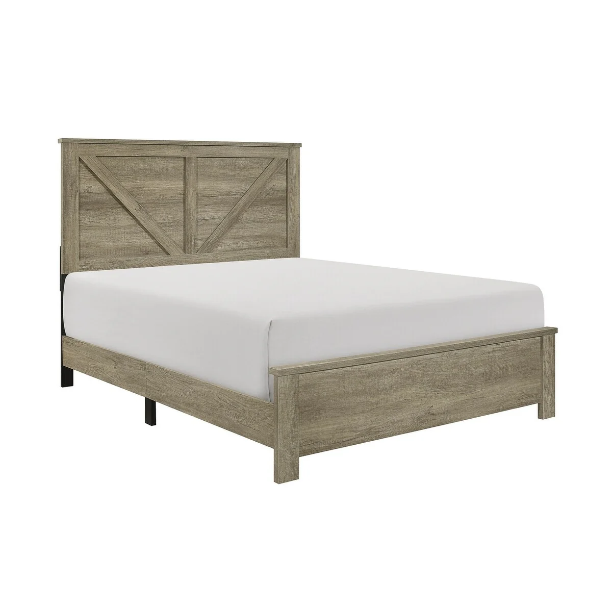 Emma 5 Piece Gray Modern Panel Bedroom Set