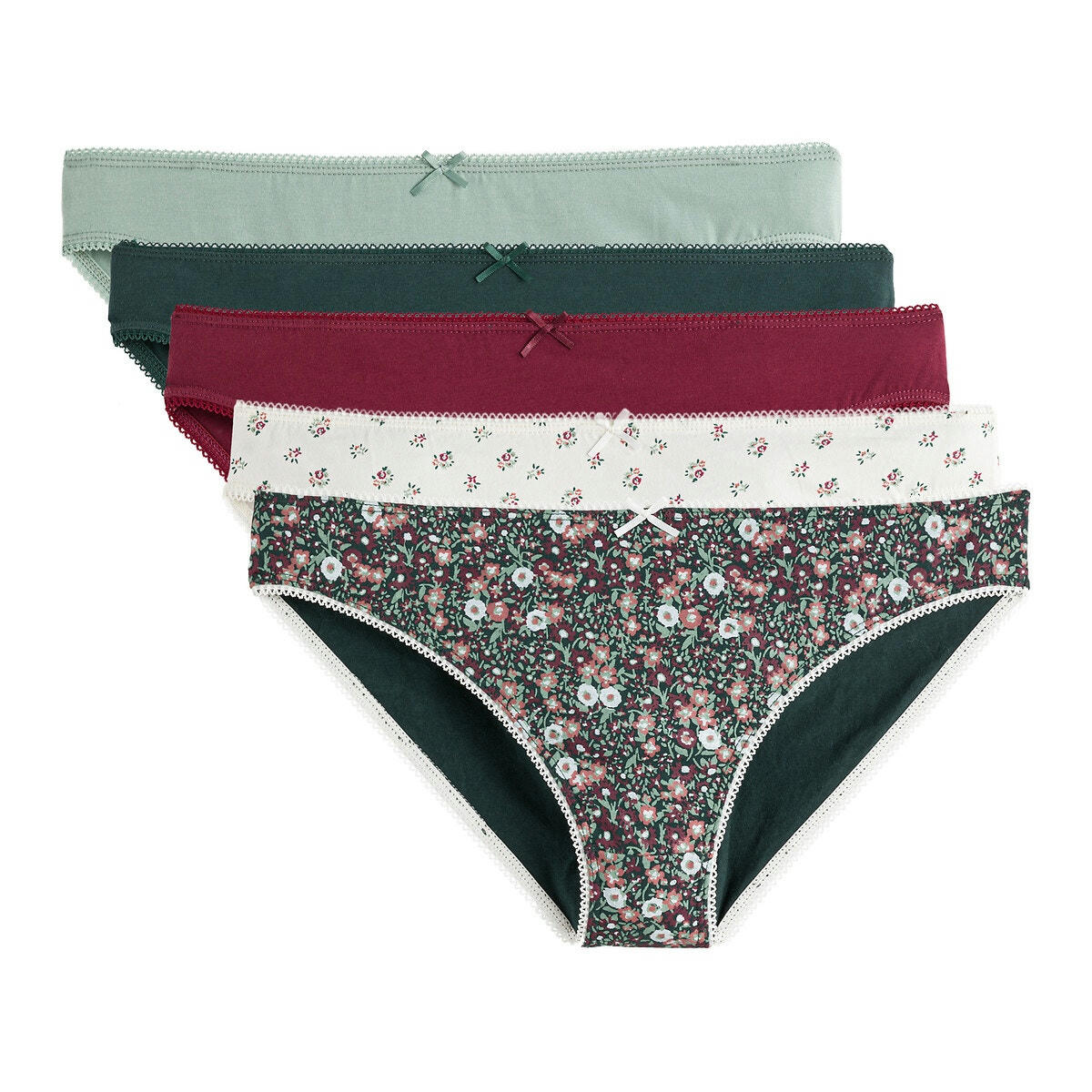 Lot de 5 slips coton