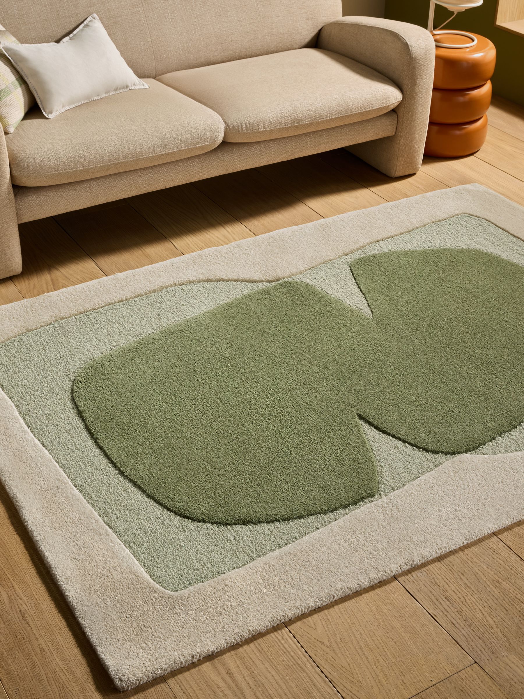 Kinney Wool Tufted Rug in Green