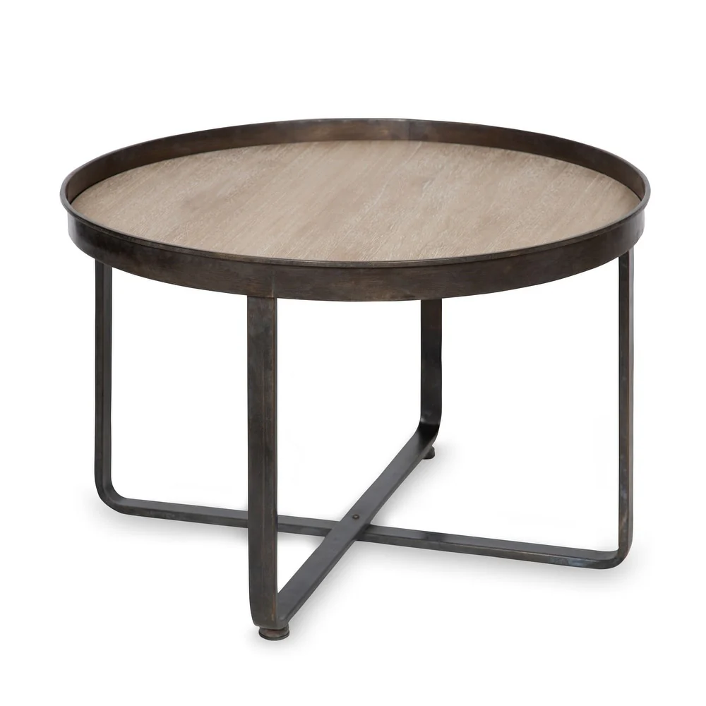 Kate and Laurel Zabel Round Modern Coffee Table - 28 Diameter