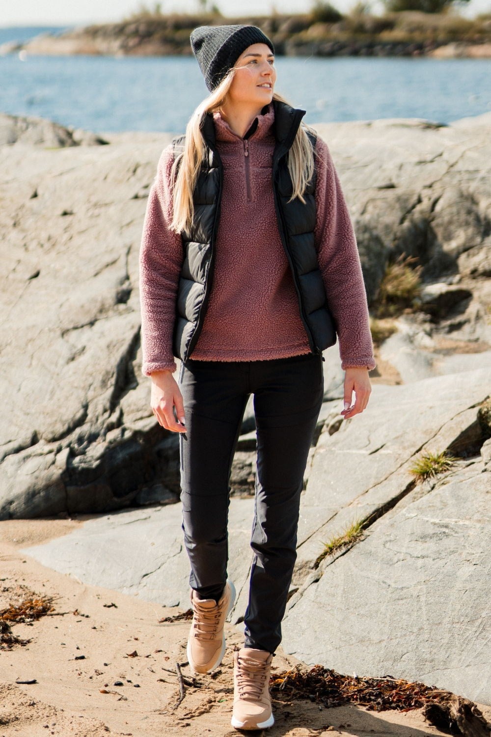 Ullnes Half Zip sherpa ullgenser