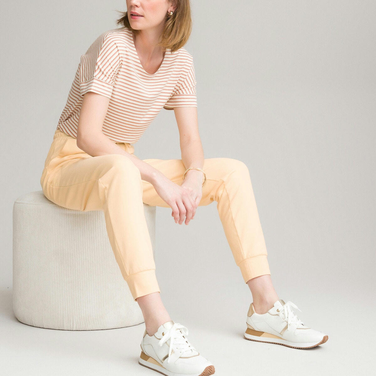 Pantalon fuselé en molleton