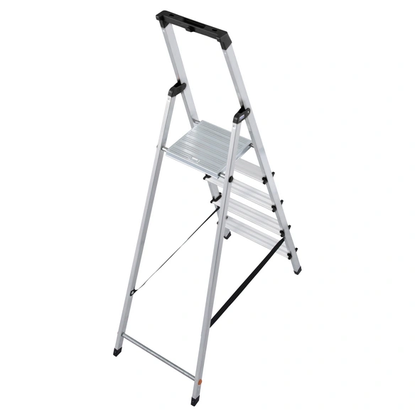Stufen-Stehleiter »MONTO Solidy«, 5 Sprossen, Aluminium