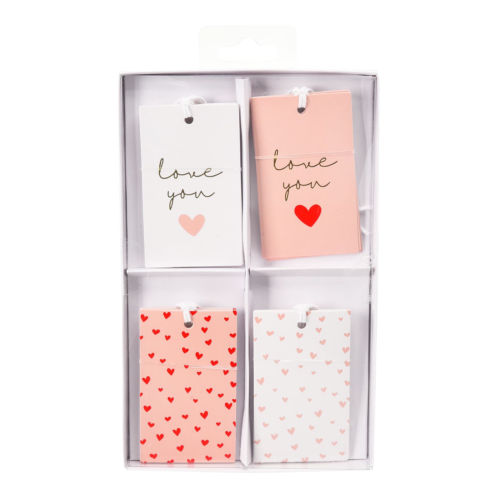 Geschenkanhänger-Set Love Rosa, 20 -tlg.