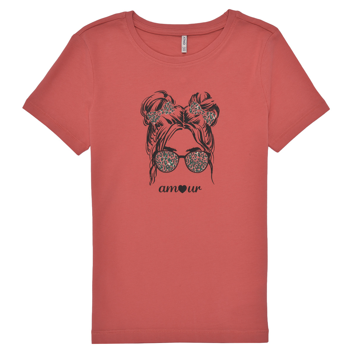 Only - KOGKITA SYLVIA S/S GIRL TOP CS JRS - Red
