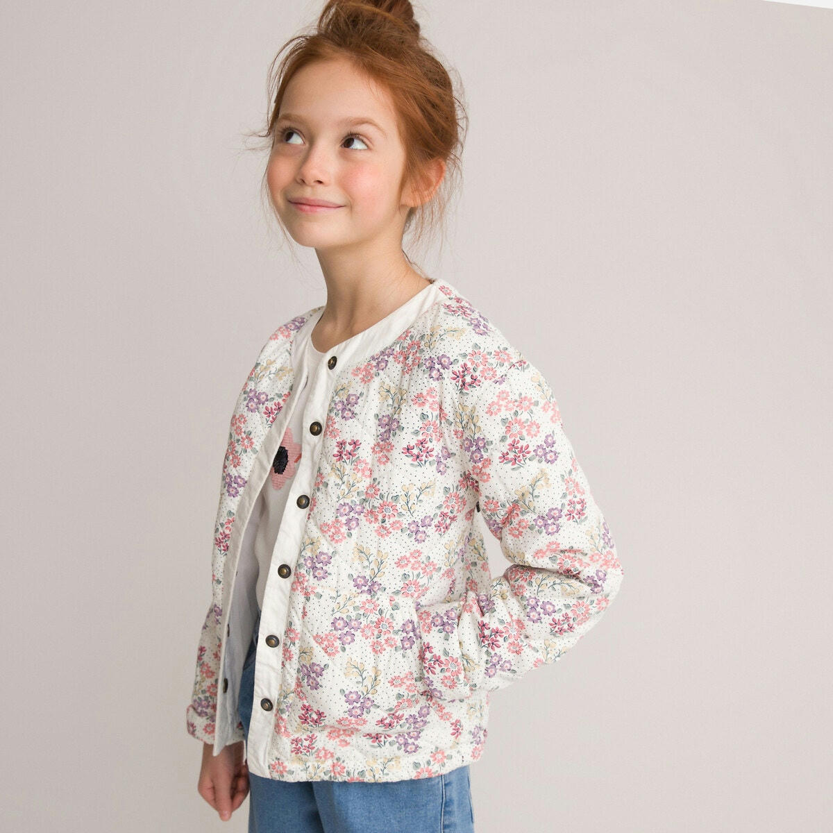 Veste légèrement matelassée imprimée 3-14 ans