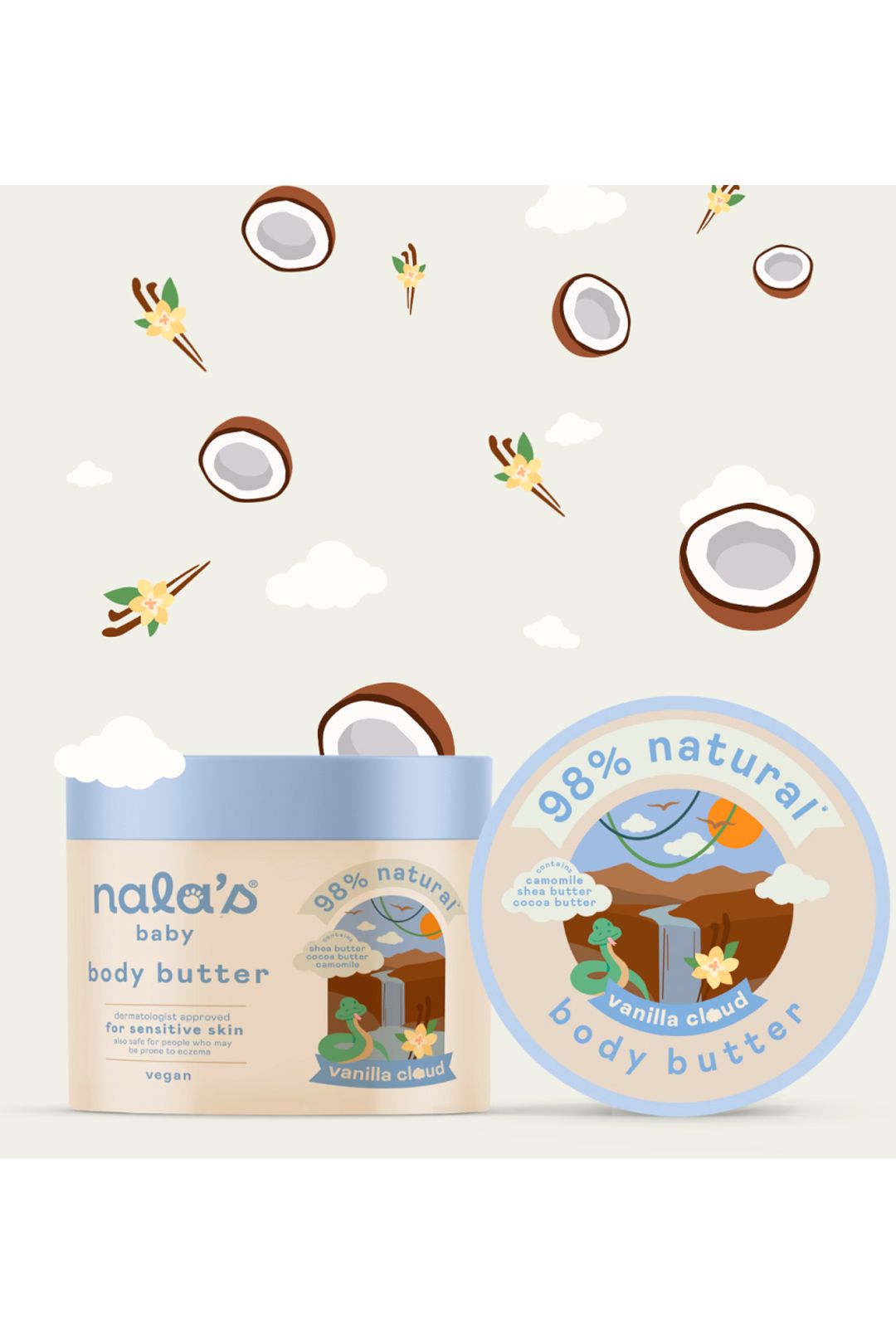 Nala's Baby Nala's Baby Body Butter Vanilla Cloud 500ml