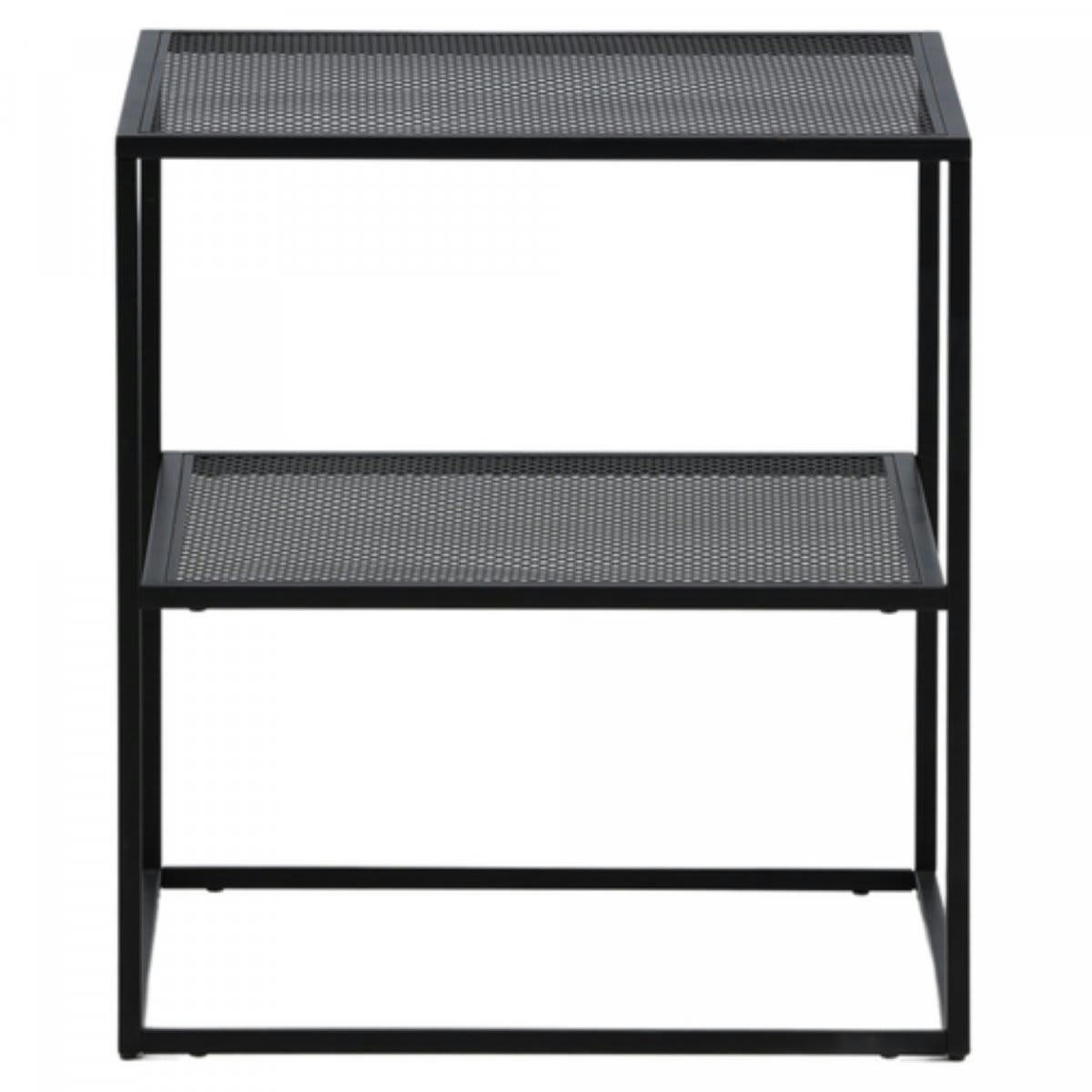 NAYA - Table d'appoint moderne en métal noir