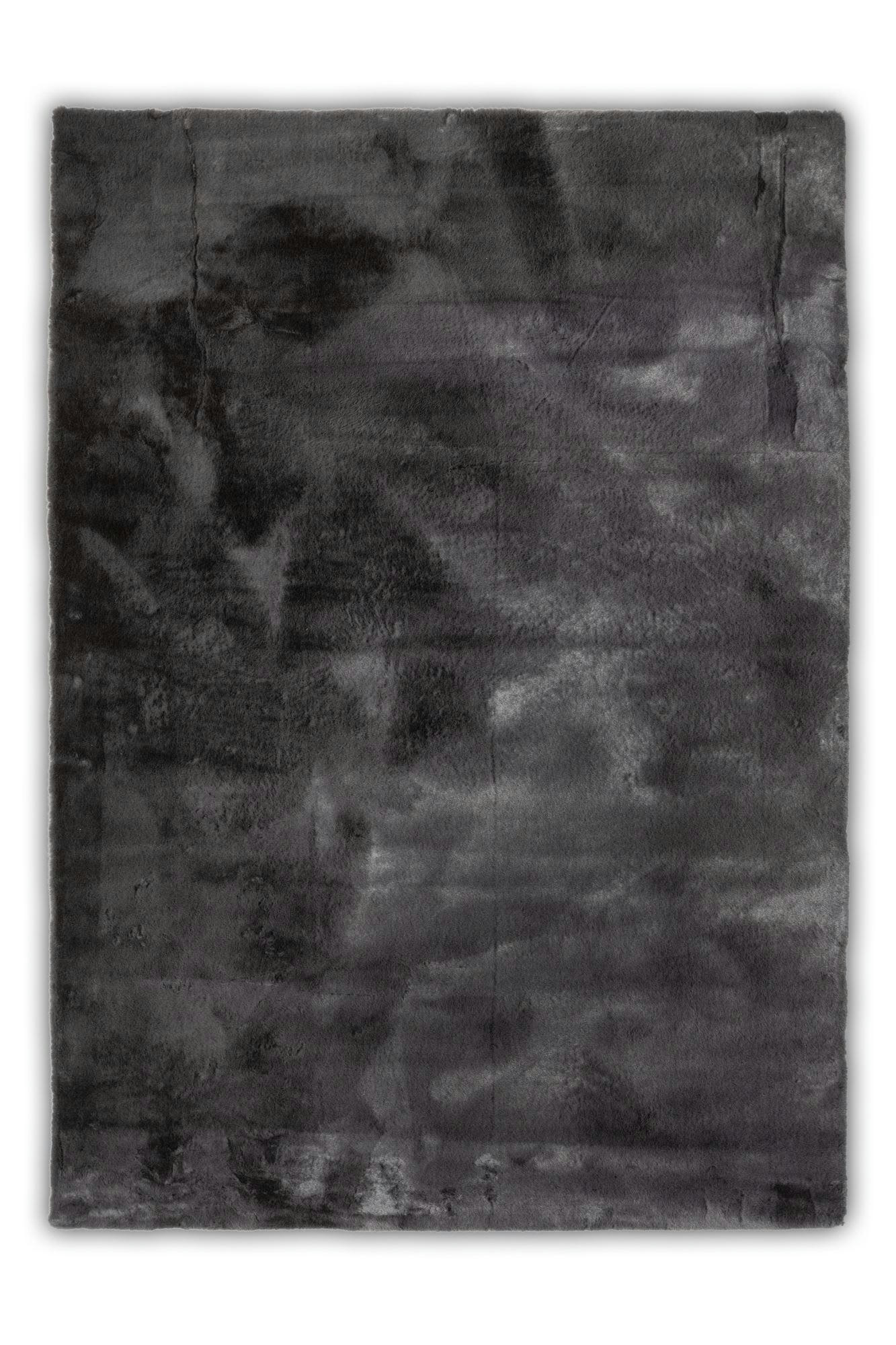 CHIARA - Tapis tissé à la machine en polyester - anthracite