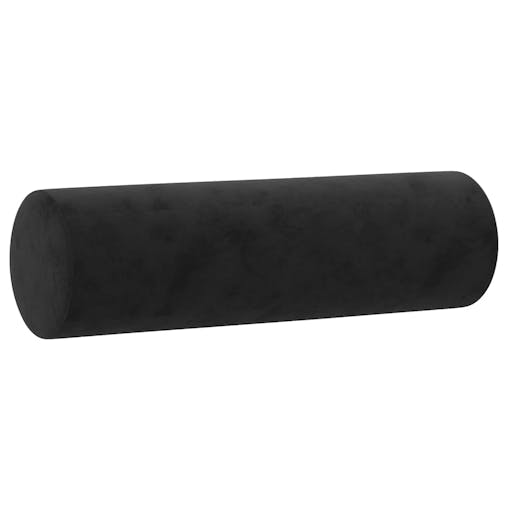 NNEVL 2-Seater Sofa with Throw Pillows Black 120 cm Velvet