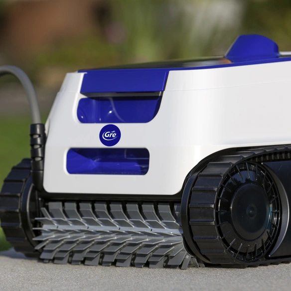 Poolroboter, Breite: 40 cm, weiß / blau