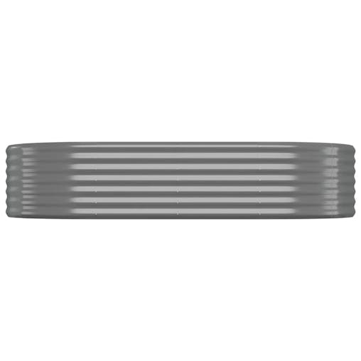 NNEVL Garden Raised Bed Powder-Coated Steel 175x100x36 cm Grey