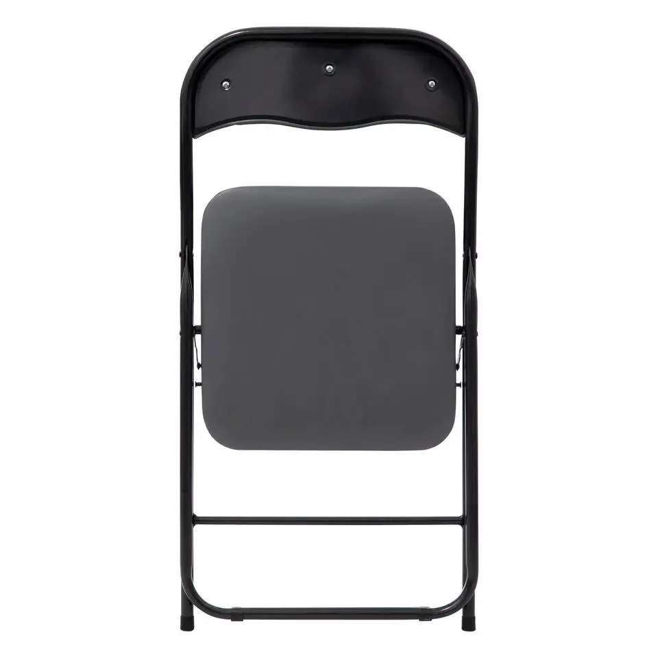 5Five Klapstoel met pvc zitting - grijs - 44 x 48 x 79 cm