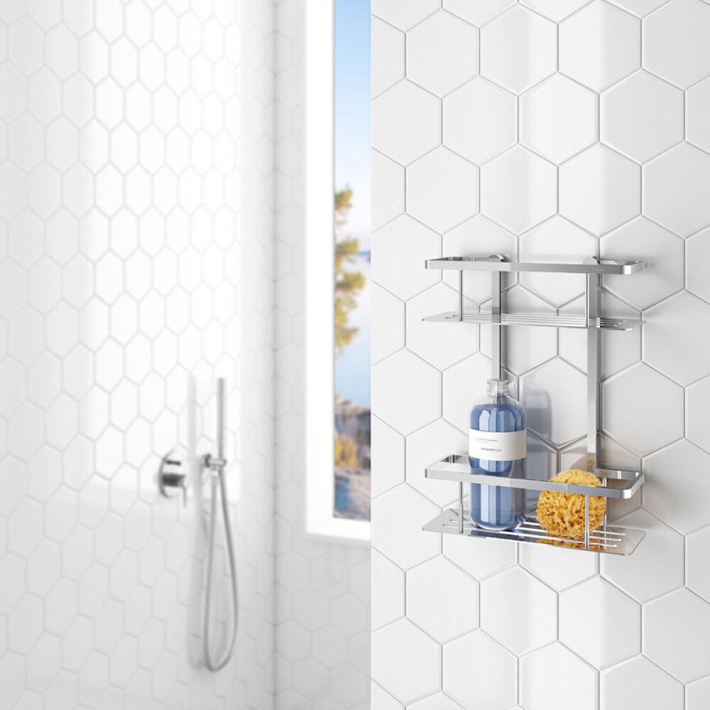 DUSJKURV SMEDBO SIDELINE DOBBEL 25X10,3CM KROM