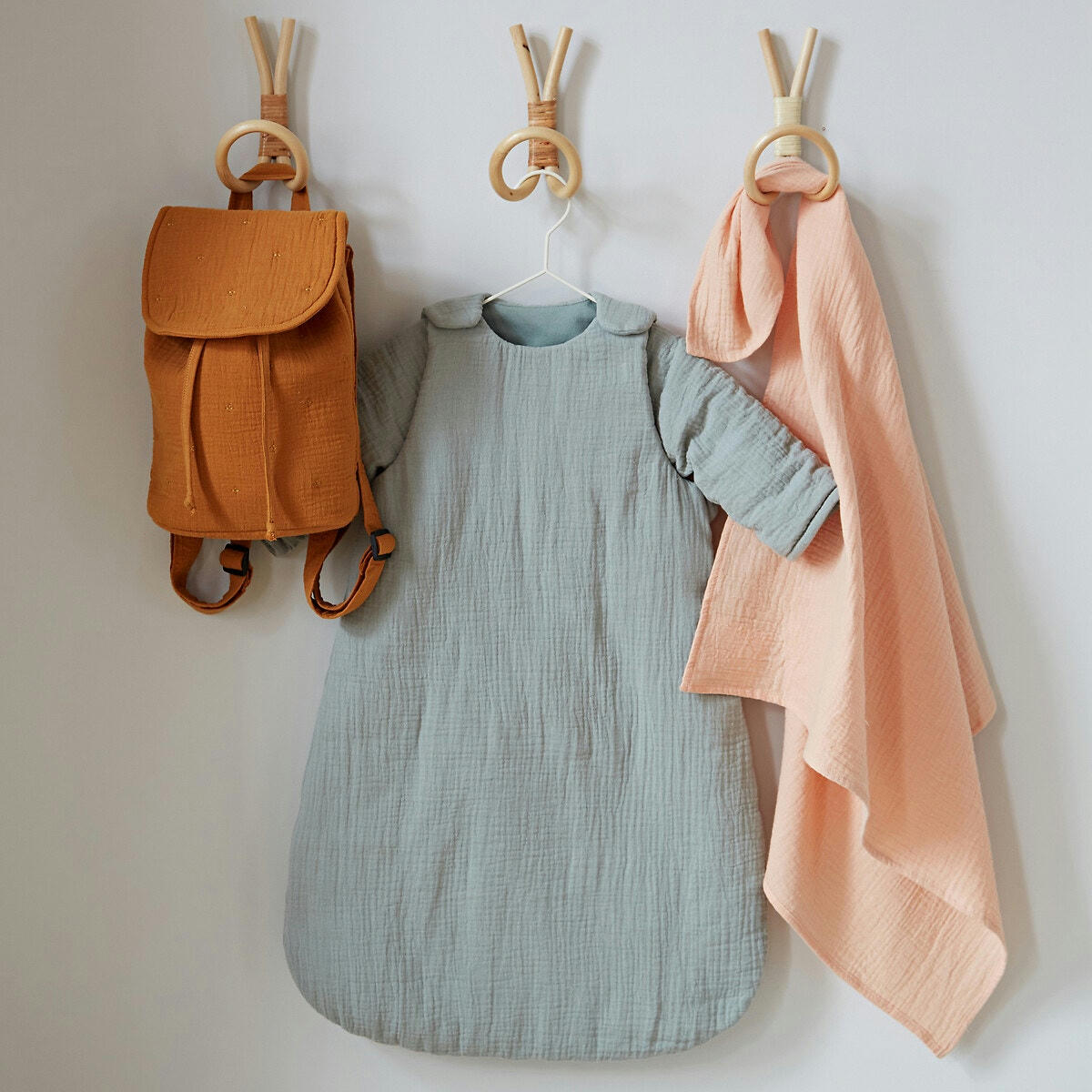 Lot de 4 maxi langes en gaze de coton Kumla