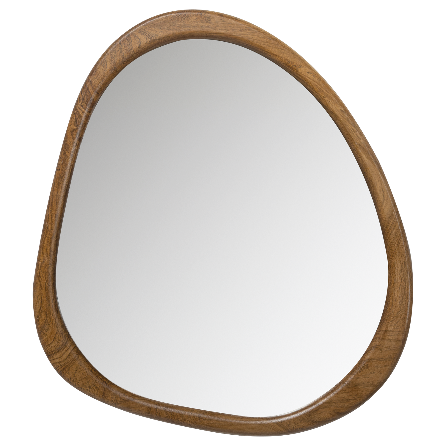 WOOOD spiegel Leif - Hout - Naturel - 48x44x2
