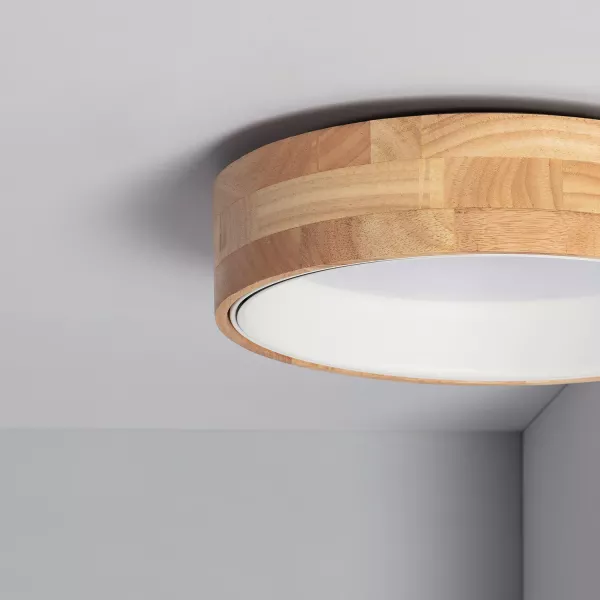 Plafon naturaleokrągły biały LED 1x15W 37cm 1000lm IP20 Abruzzo