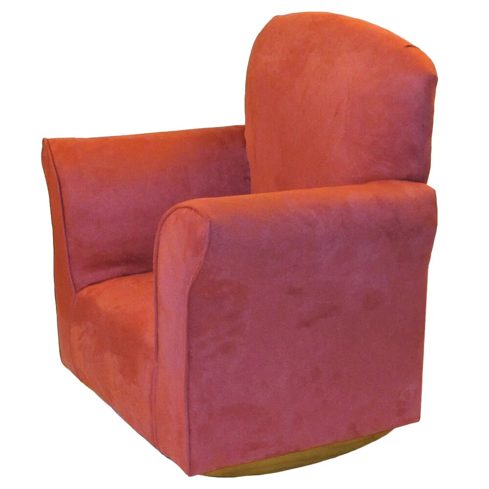 Dozydotes Dusty Rose Microfiber Toddler Rocking Chair