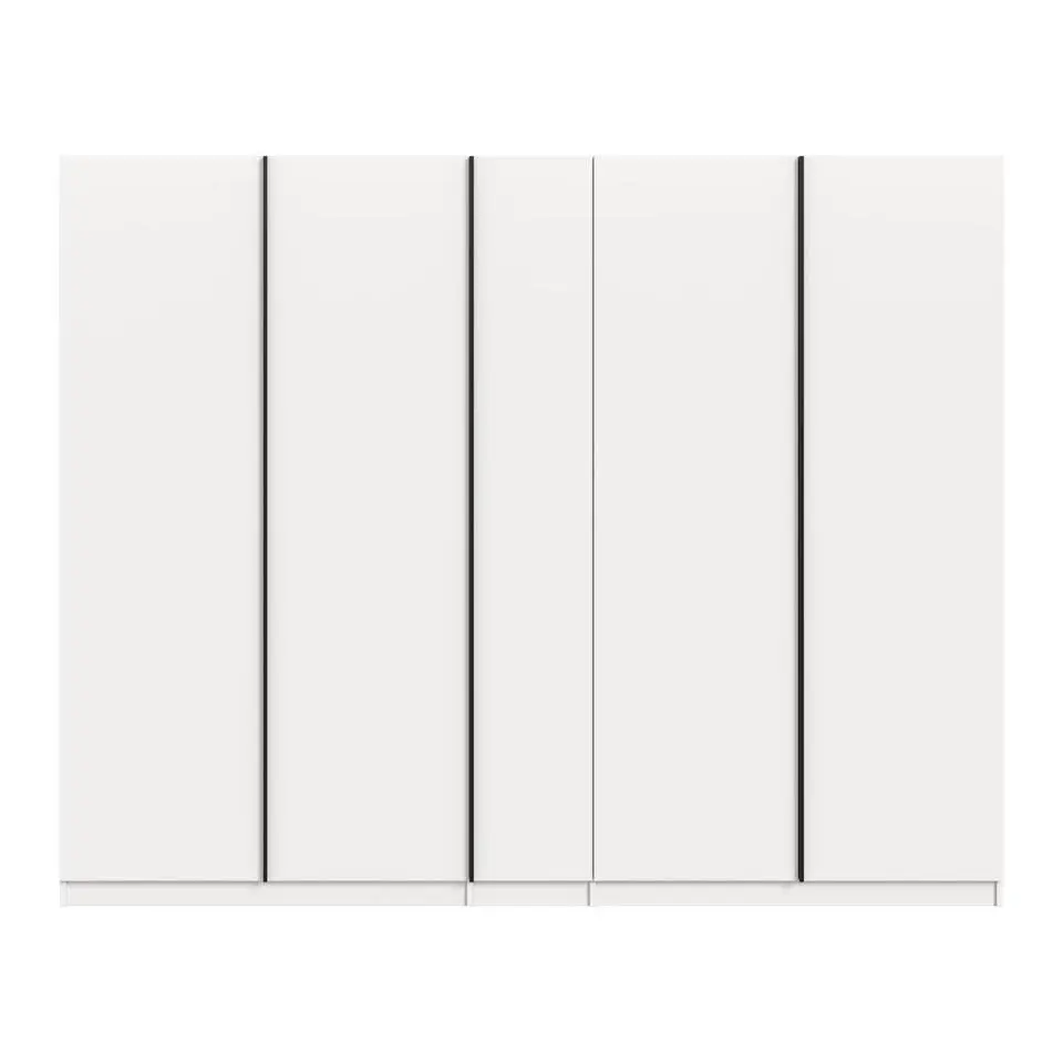Hioshop Oakland kledingkast 5 deuren wit
