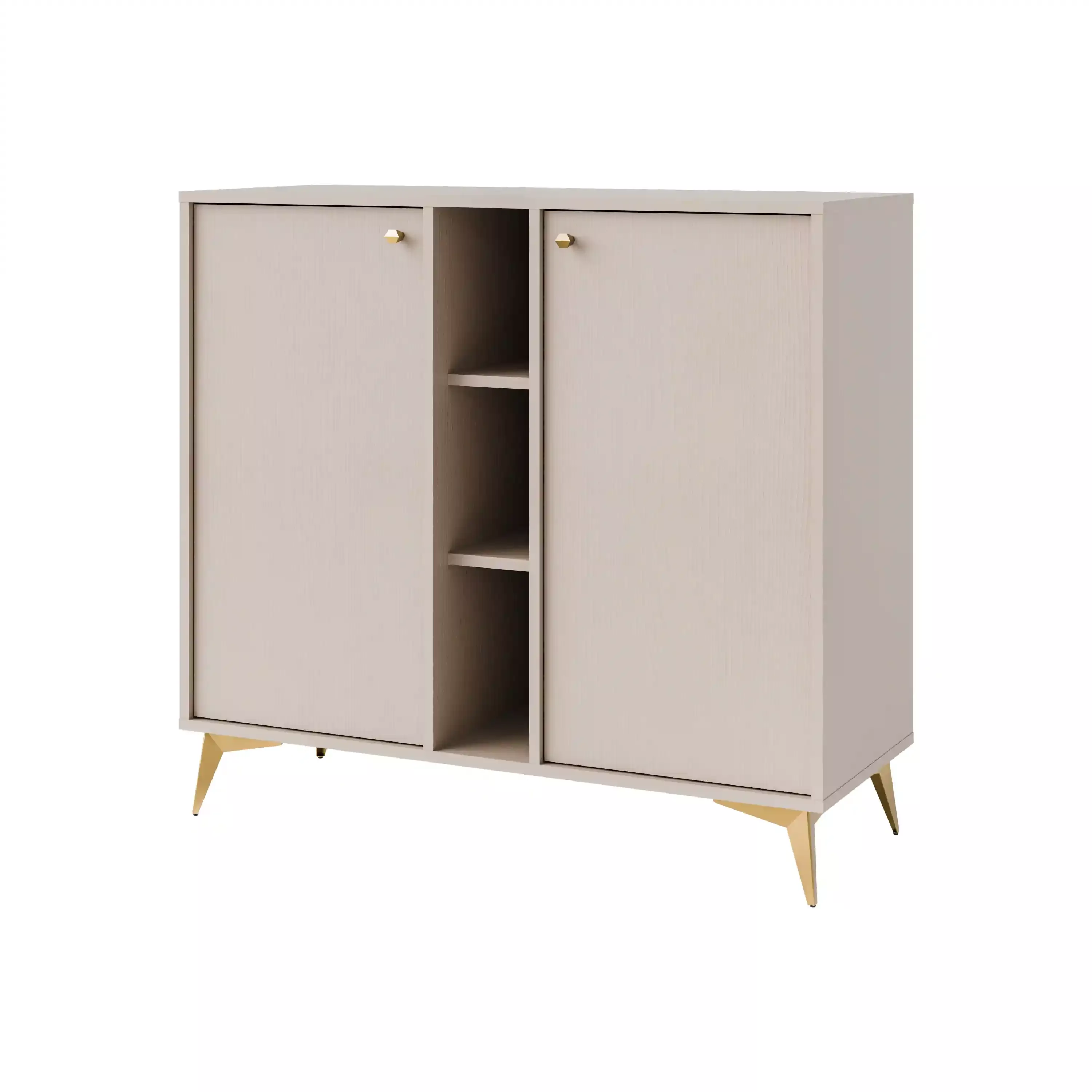 Komoda dwudrzwiowa do salonu Sakai 1 2F T822 Beżowy