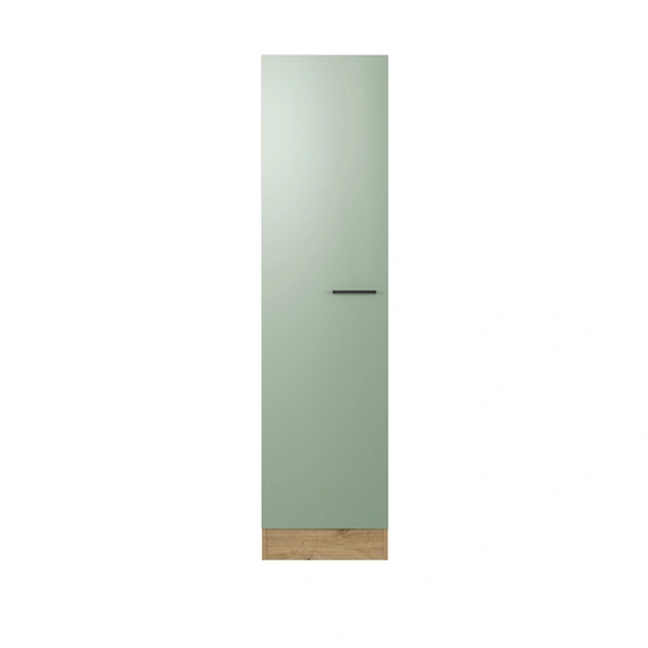 Vorratsschrank »Cara«, BxHxT: 60 x 200 x 60 cm, Dekor: Schilfgrün matt / Artisan Eiche