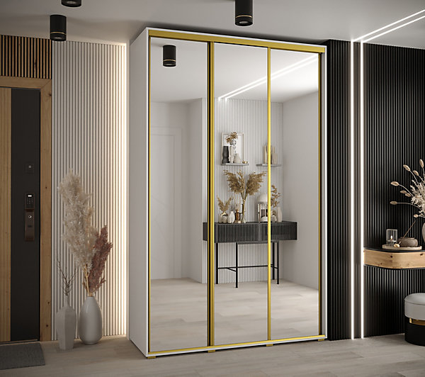 Armoire Davos 2 a portes coulissantes H. 235,2 x L. 180 x P. 45 3 portes